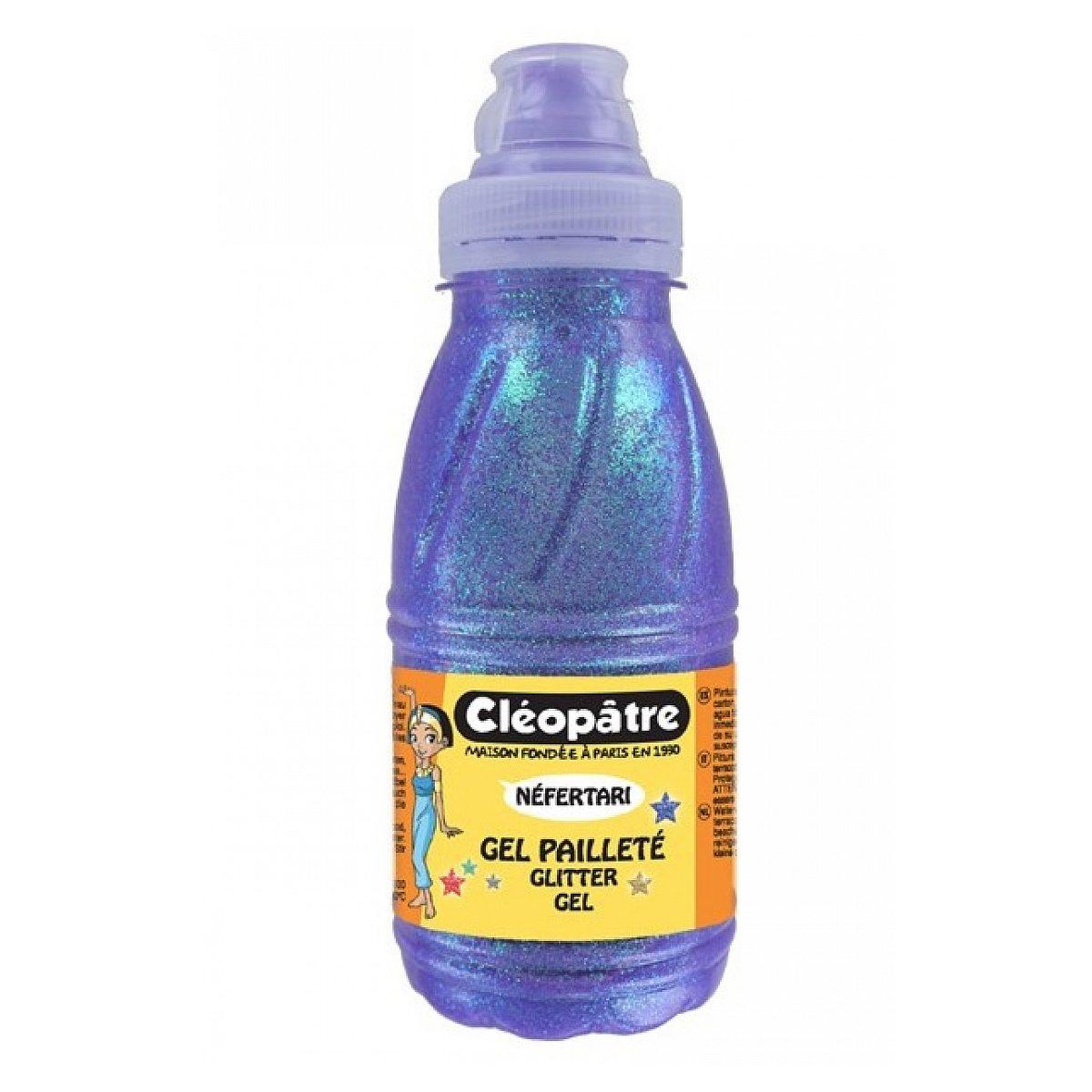 CLÉOPÂTRE Gel paillete neon ultra violet 250ml