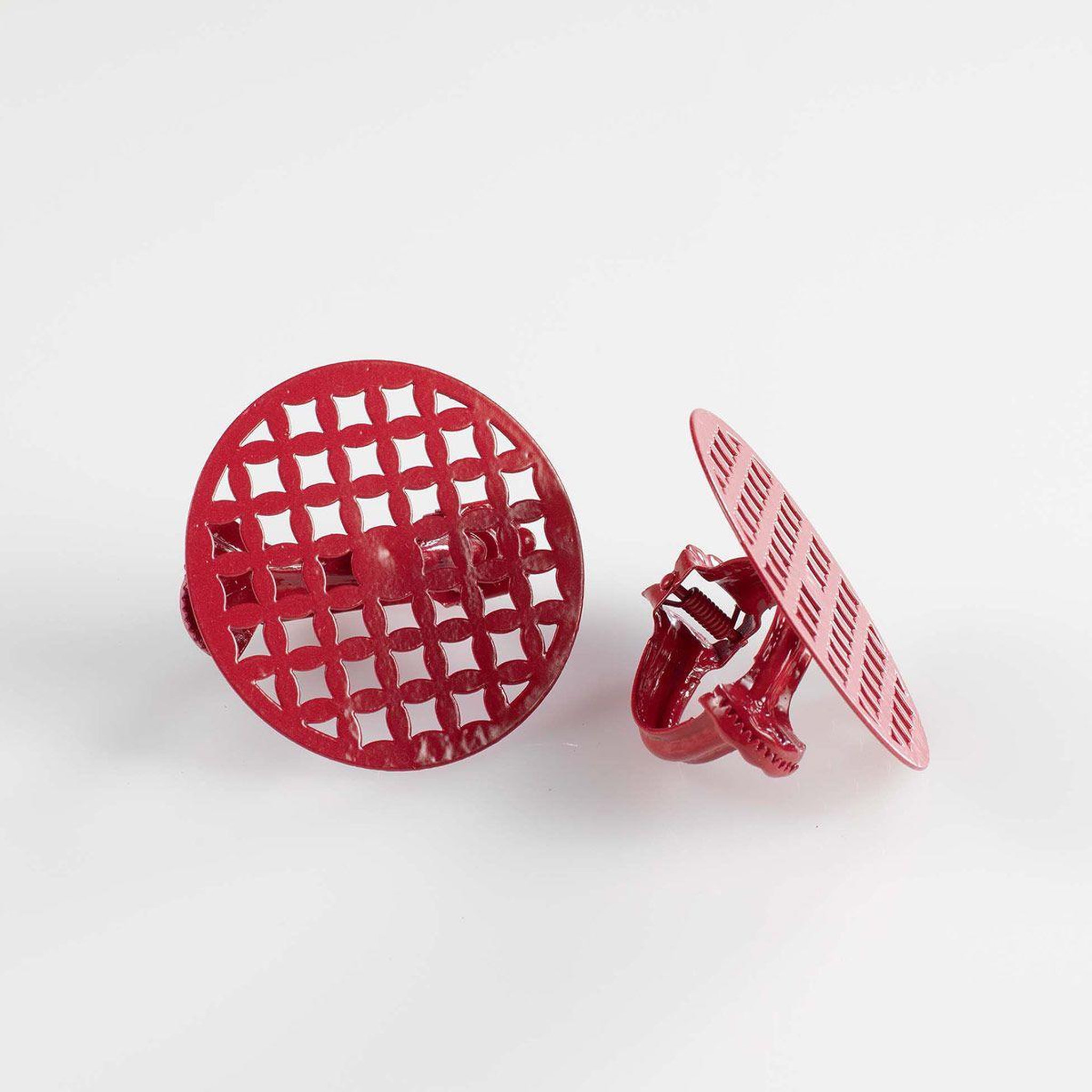 Voir la diapositive 2 : Douceur d'Intérieur Lot de 2 embrasses de rideau  rondoline  7cm rouge