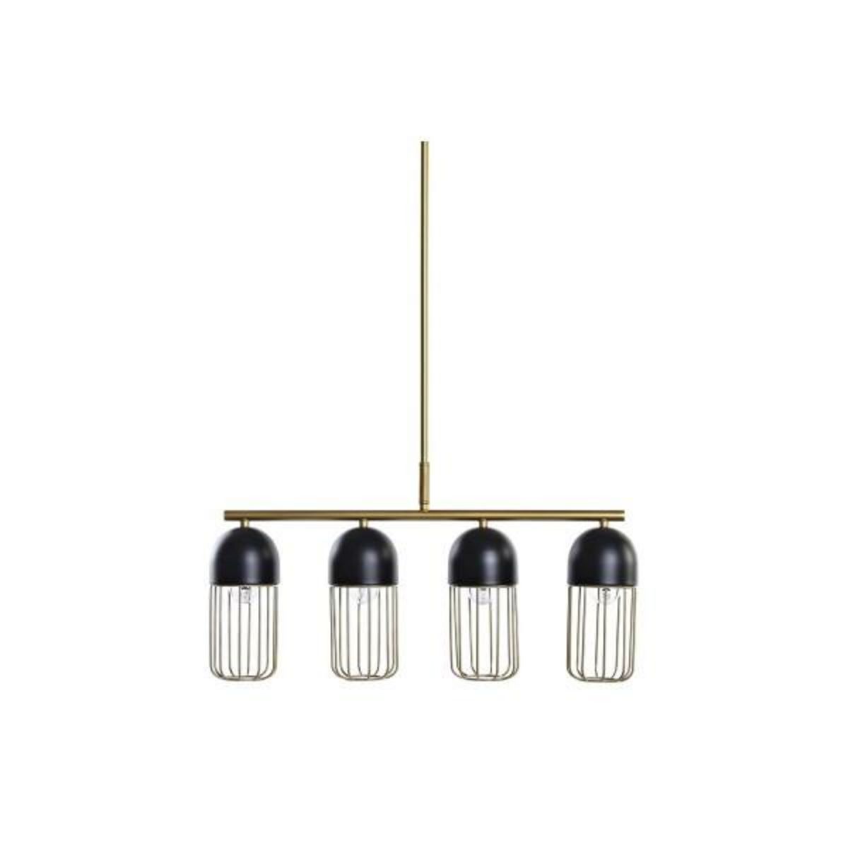 MARKET24 Suspension DKD Home Decor Noir Doré 220 V 50 W (60 x 11 x 26 cm)