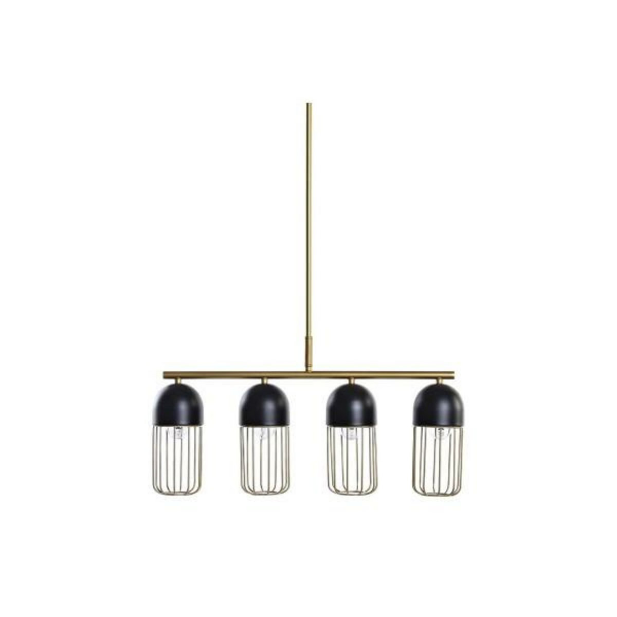 MARKET24 Suspension DKD Home Decor Noir Doré 220 V 50 W (60 x 11 x 26 cm)