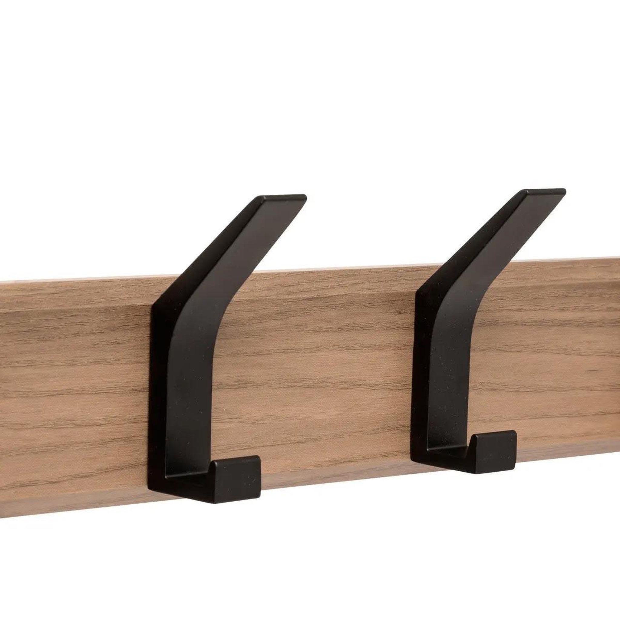 Voir la diapositive 2 : FIVE Patère 4 tiges effet bois  ziny  45cm naturel & noir