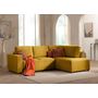 Voir la diapositive 2 : LISA DESIGN Livy - canapé d'angle convertible - avec coffre - en velours côtelé - 5 places - droit