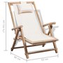 VIDAXL Chaise de terrasse d'exterieur Bambou