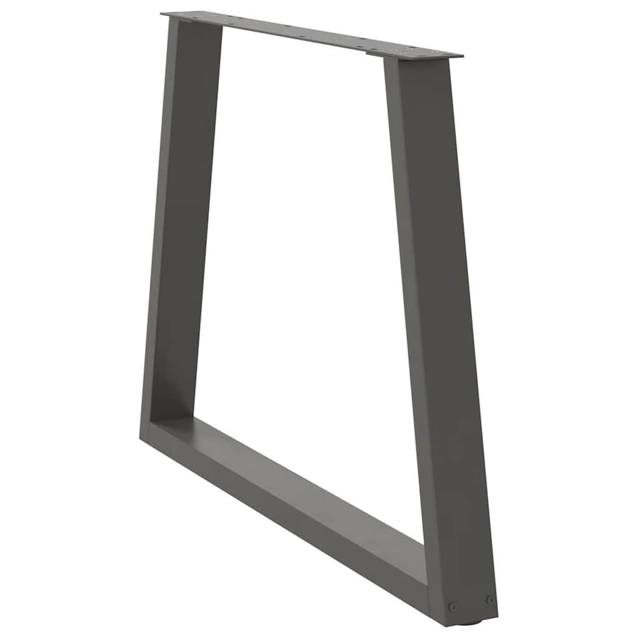 Voir la diapositive 4 : VIDAXL Pieds de table a manger forme de V 2 pcs 90x(72-73,3) cm acier