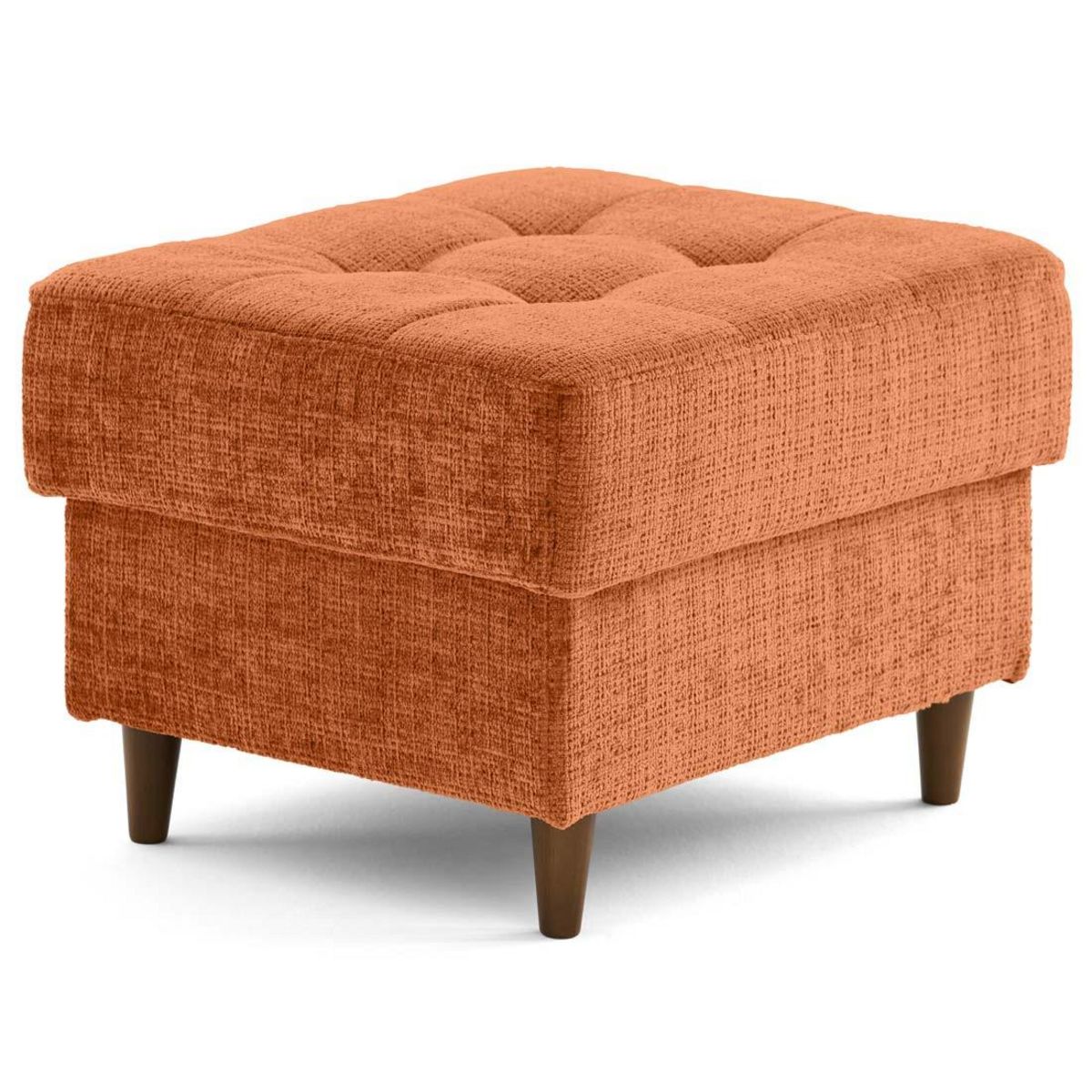 LISA DESIGN Anna - pouf en velours texturé - pieds en bois