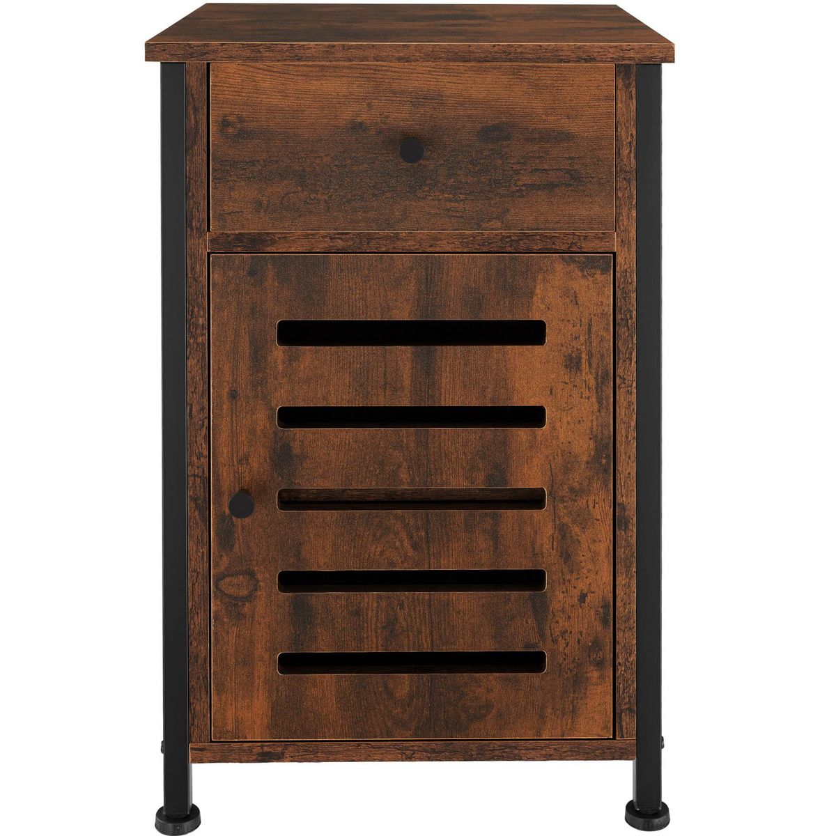 tectake Table de chevet Style industriel 40 x 42 x 605 cm