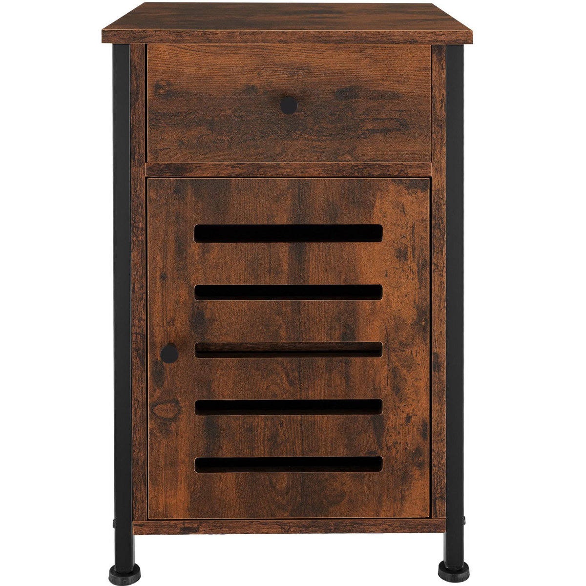 tectake Table de chevet Style industriel 40 x 42 x 605 cm