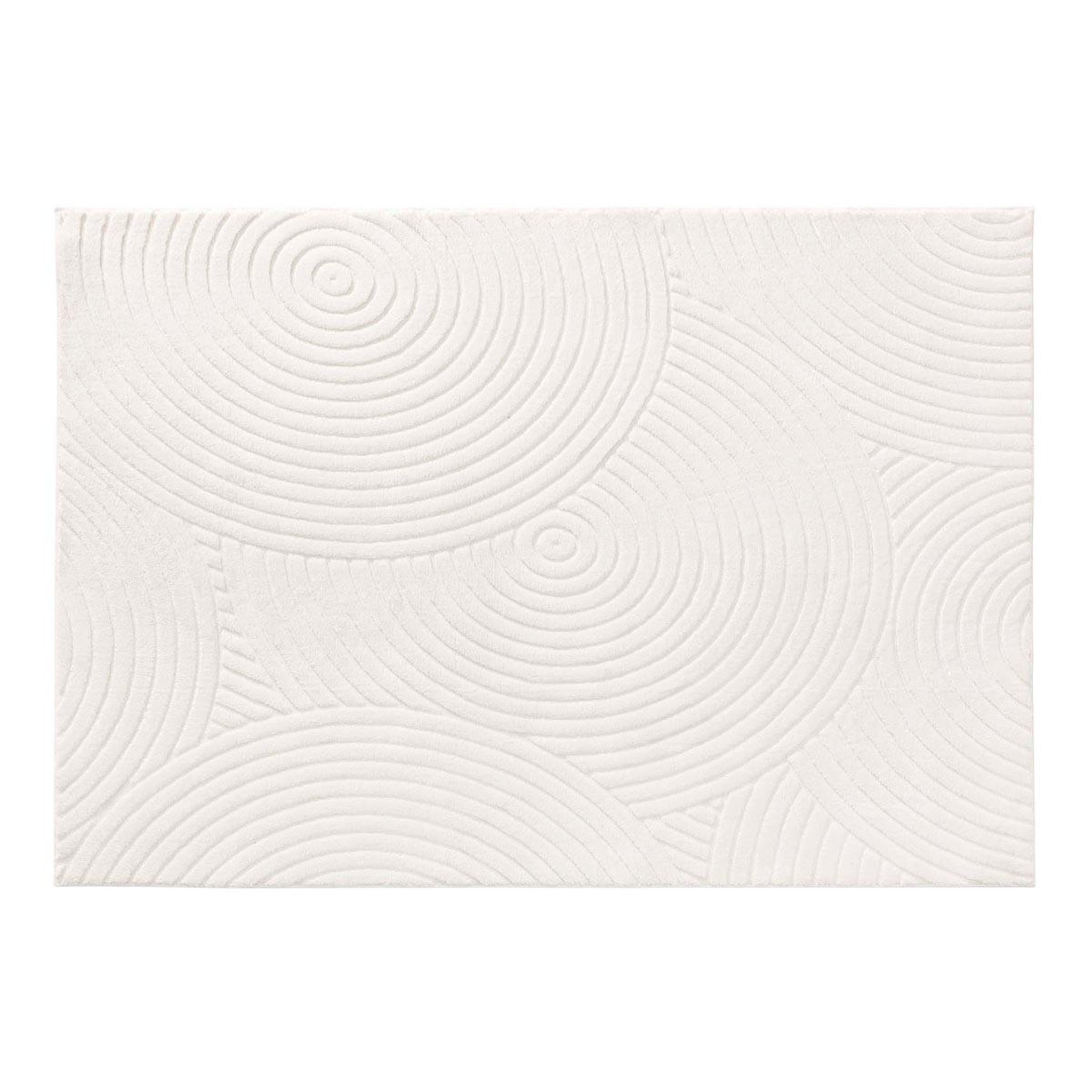 Douceur d'Intérieur Tapis déco relief  lazio  120x170cm naturel