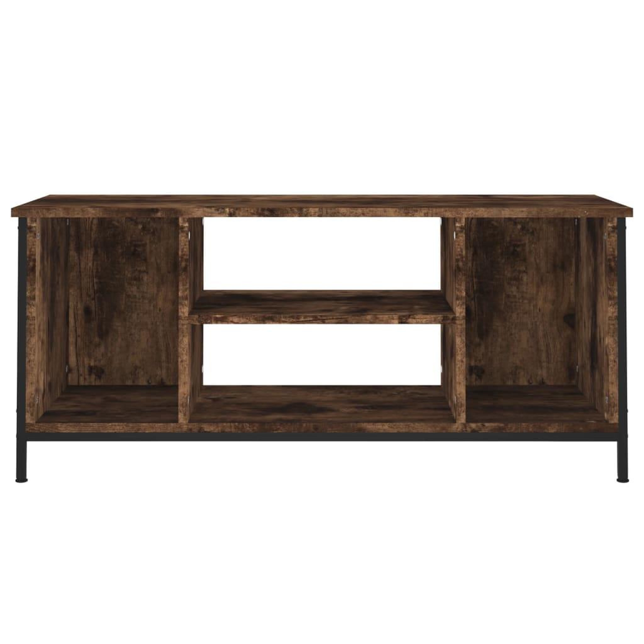 Voir la diapositive 5 : VIDAXL Meuble TV chene fume 102x35x45 cm bois d'ingenierie
