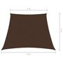 Voir la diapositive 6 : VIDAXL Voile de parasol Tissu Oxford trapeze 3/4x3 m Marron