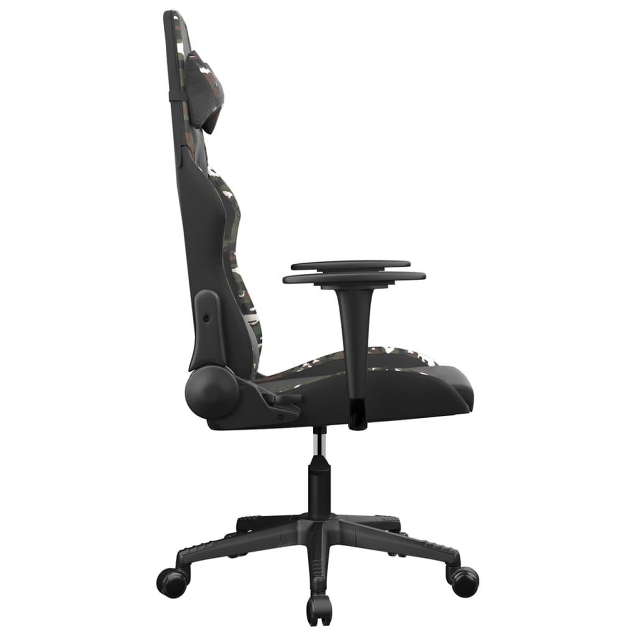 Voir la diapositive 4 : VIDAXL Chaise de jeu Noir et camouflage Similicuir