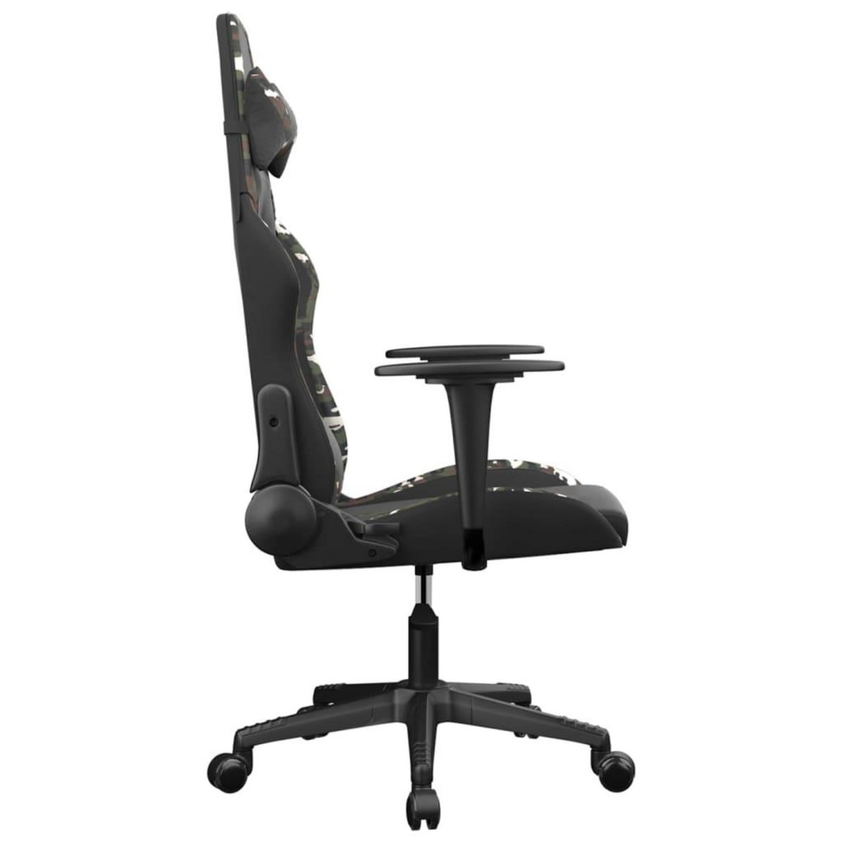 VIDAXL Chaise de jeu Noir et camouflage Similicuir