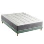Voir la diapositive 1 : IDLITERIE Ensemble Matelas Ressort 7 zones H.28cm + Sommier Fabriqué en France MAX
