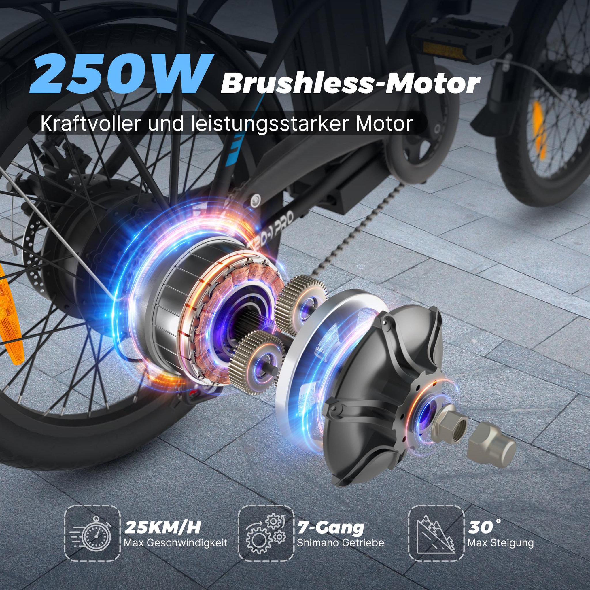Voir la diapositive 3 : VARUN Vélo électrique pliable 20  varun c20-1 pro