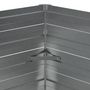 Voir la diapositive 4 : VIDAXL Lit sureleve de jardin 129x45 cm Acier galvanise Argente