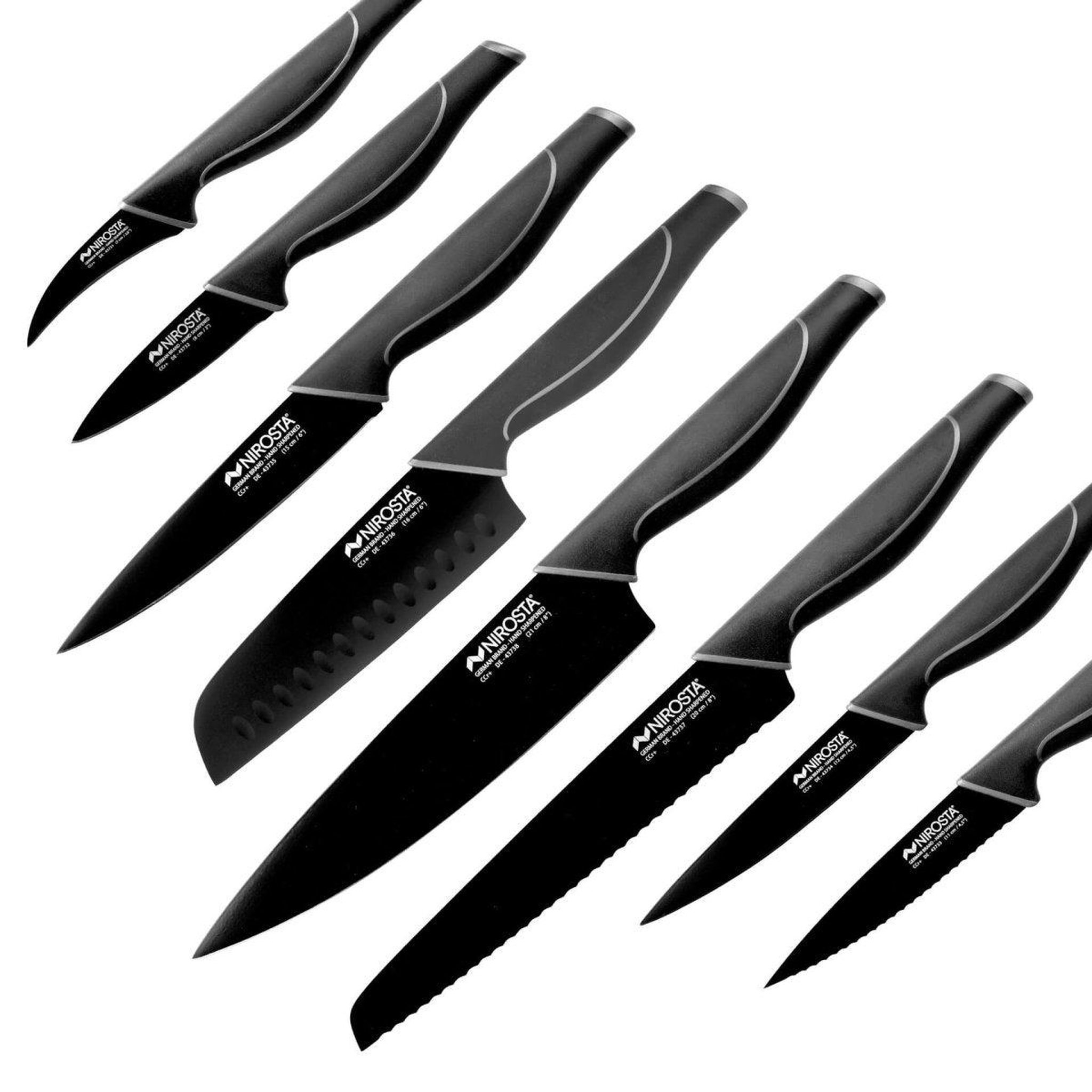 Voir la diapositive 6 : NIROSTA Couteau universel nirosta black edition