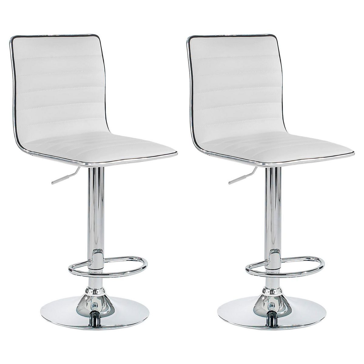 IDIMEX Lot de 2 tabourets de bar ROCA
