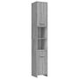Voir la diapositive 2 : VIDAXL Armoire de bain Sonoma gris 30x30x183,5 cm Bois d'ingenierie