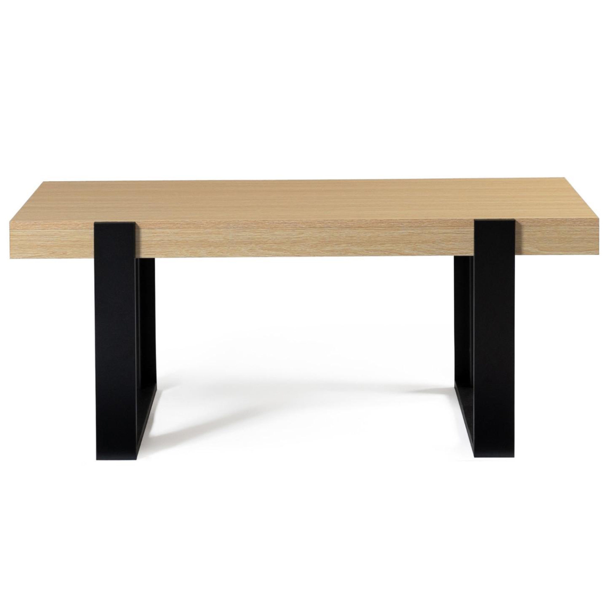 Voir la diapositive 3 : ID MARKET Table basse rectangulaire phoenix bois et noir