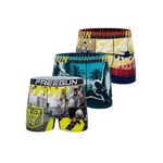 FREEGUN Lot de 3 boxers homme  Street Sport. Coloris disponibles : Jaune