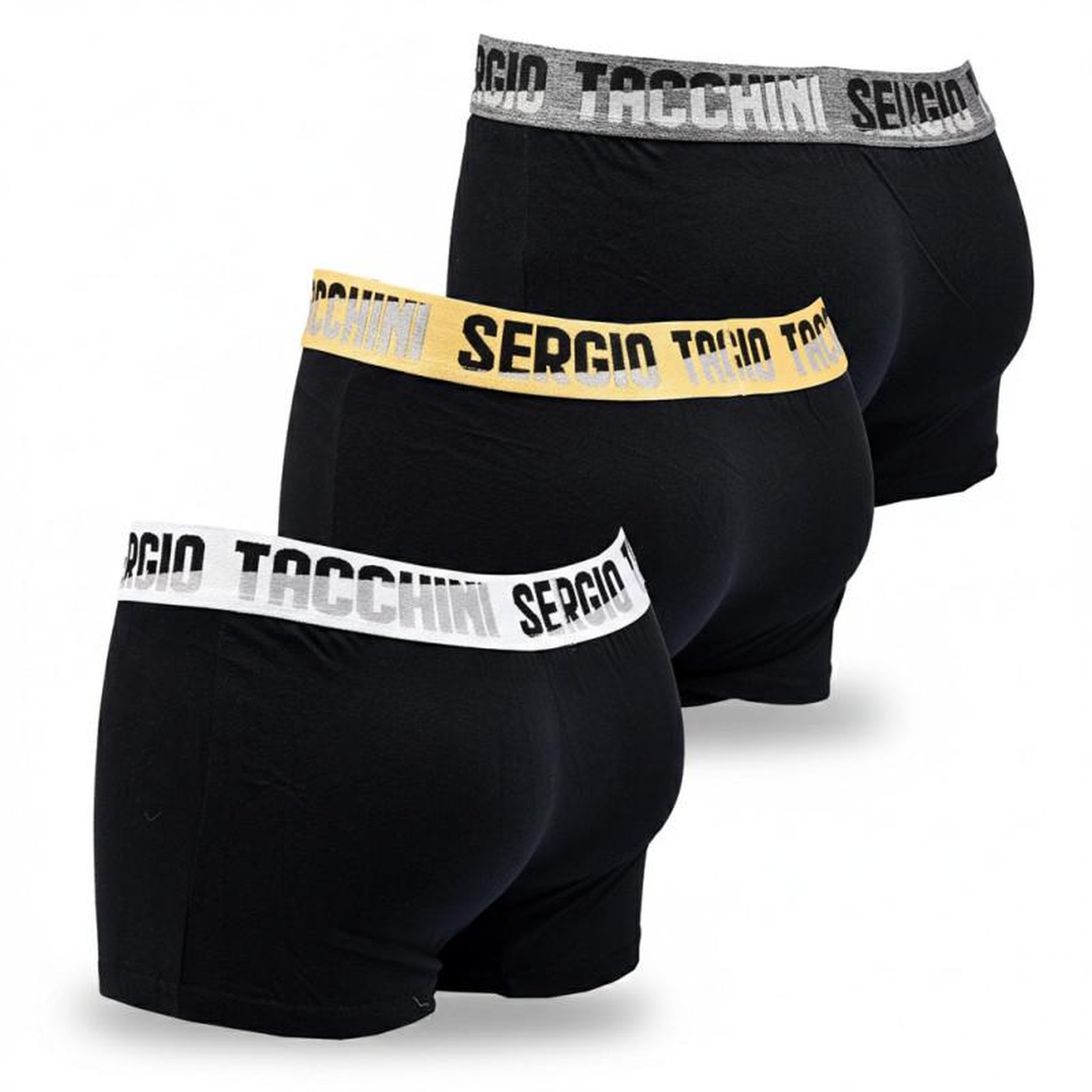Voir la diapositive 3 : SERGIO TACCHINI Sergio Tacchini Pack de Boxers Homme Lot de 3