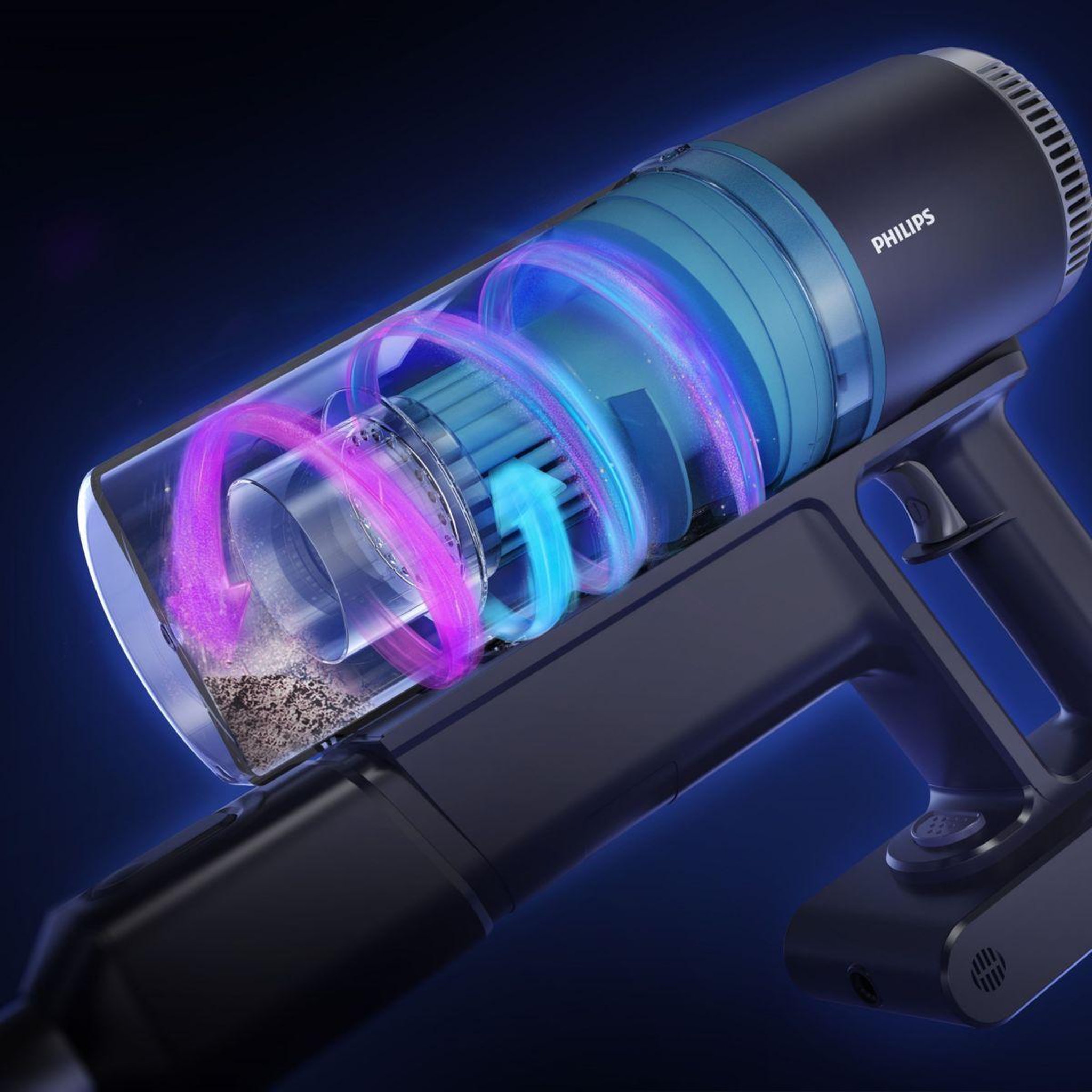 Voir la diapositive 5 : Philips Aspirateur balai Série 3000 XC3131/01