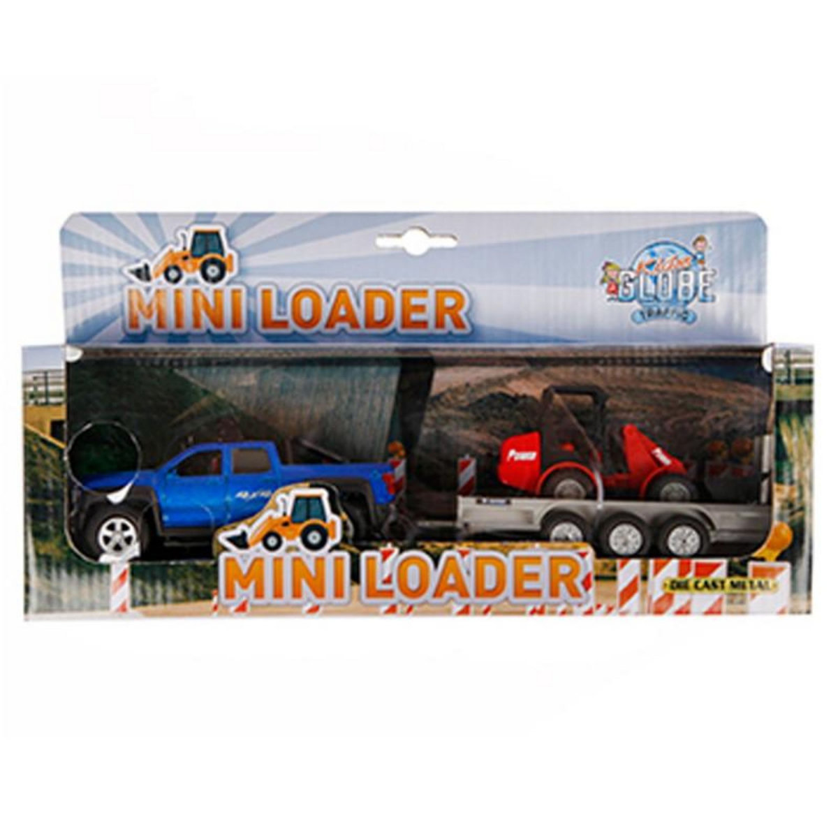 GLOB KIDS Kids Globe Terrain Car with Trailer and Shovel, 30cm