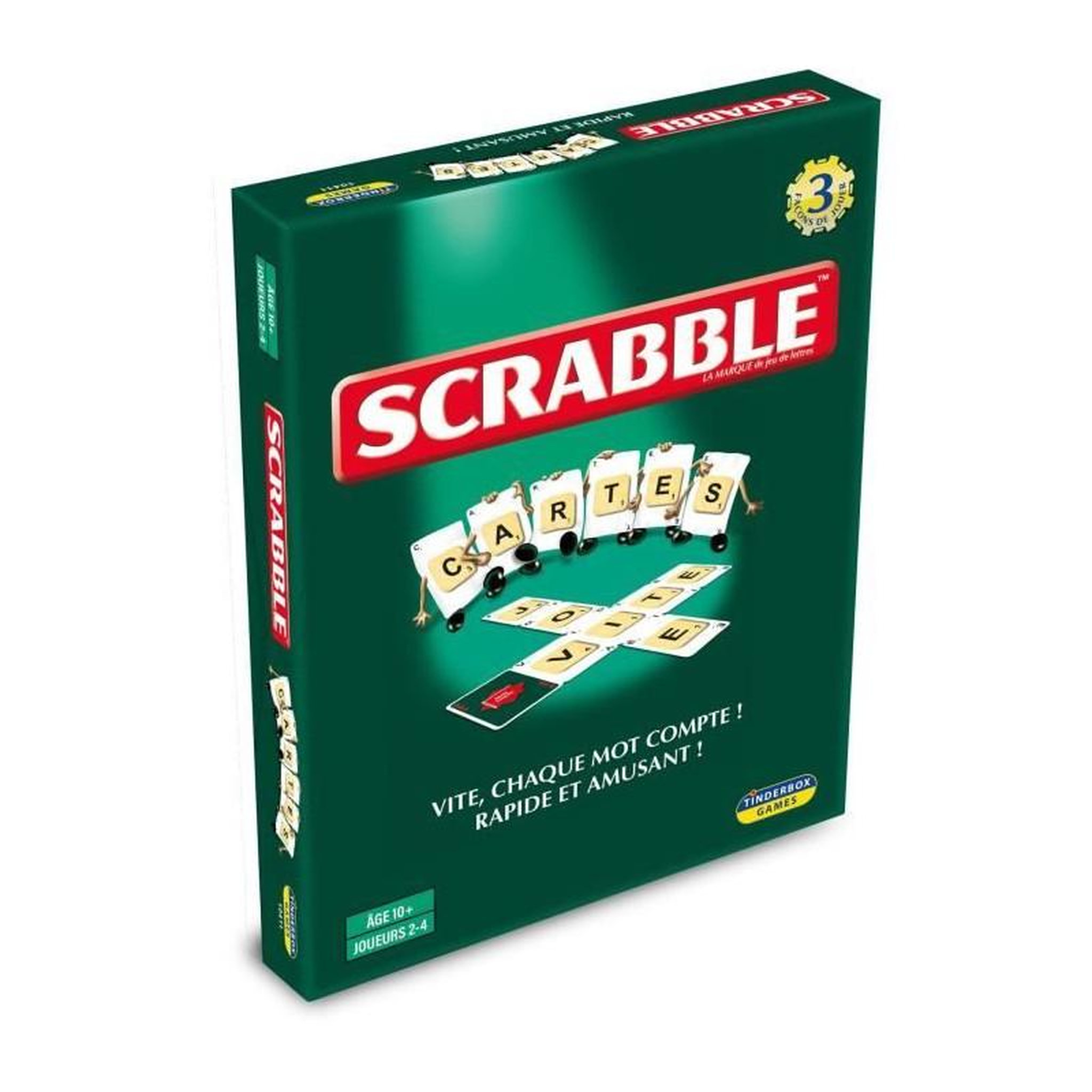 Megableu Scrabble cartes - 3 jeux en 1 - MEGABLEU