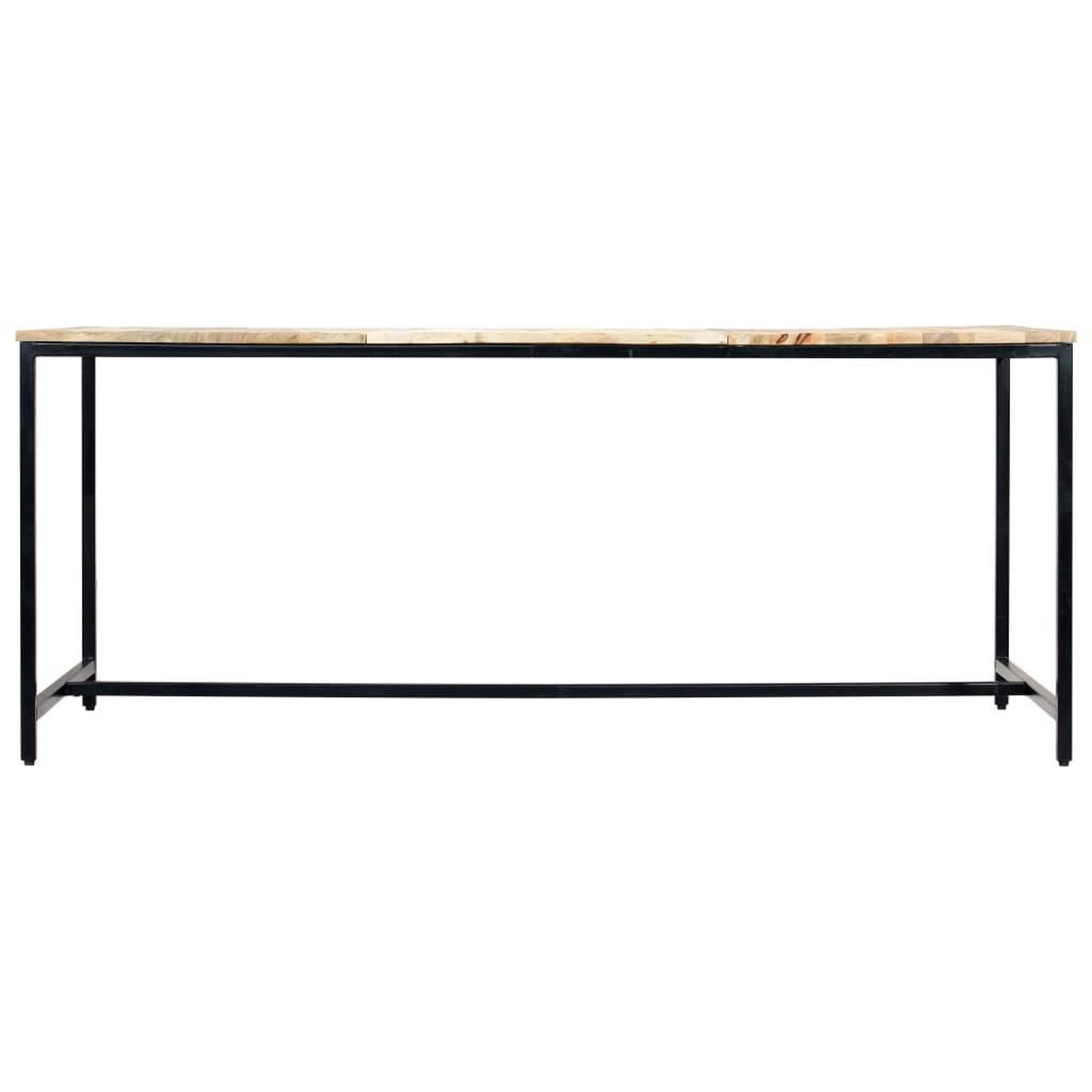 Voir la diapositive 4 : VIDAXL Table a manger 180x90x75 cm Bois de manguier massif brut