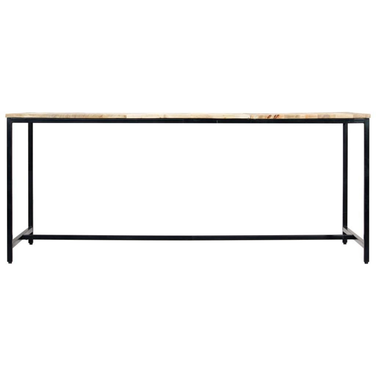 VIDAXL Table a manger 180x90x75 cm Bois de manguier massif brut