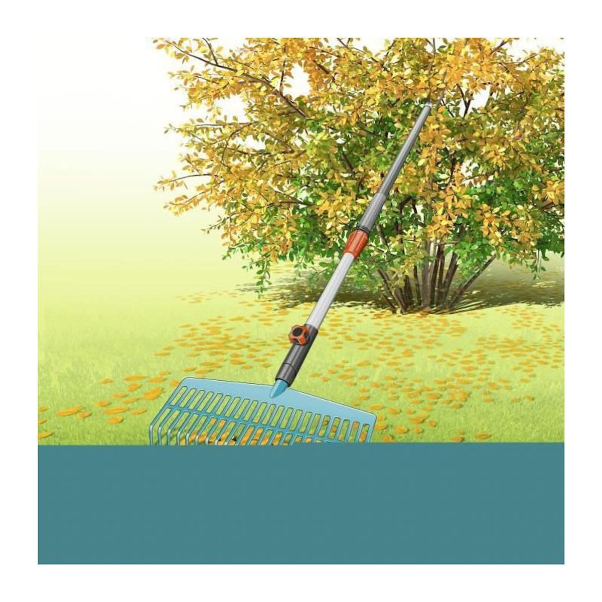 Gardena GARDENA Manche telescopique 90cm -145cm Combisystem | Support outils | Plusieurs tailles reglables | Garanti 25 ans 03719-20