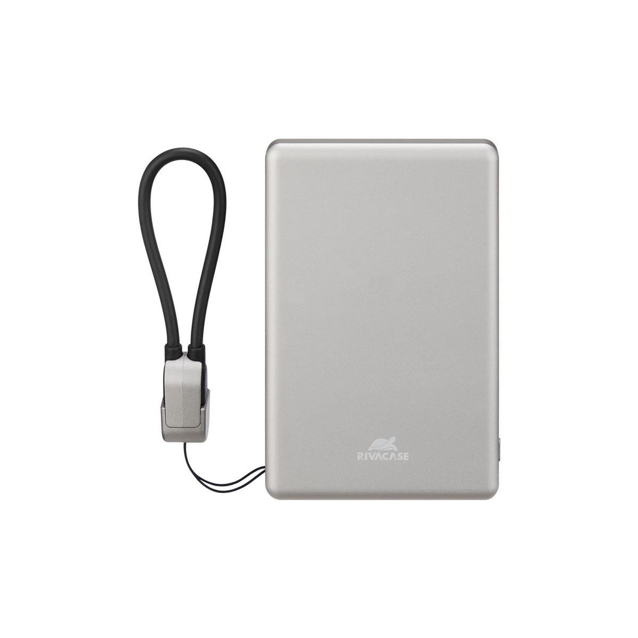 RIVACASE Rivacase va2616 banque d'alimentation électrique lithium polymère (lipo) 5000 mah recharge sans fil argent