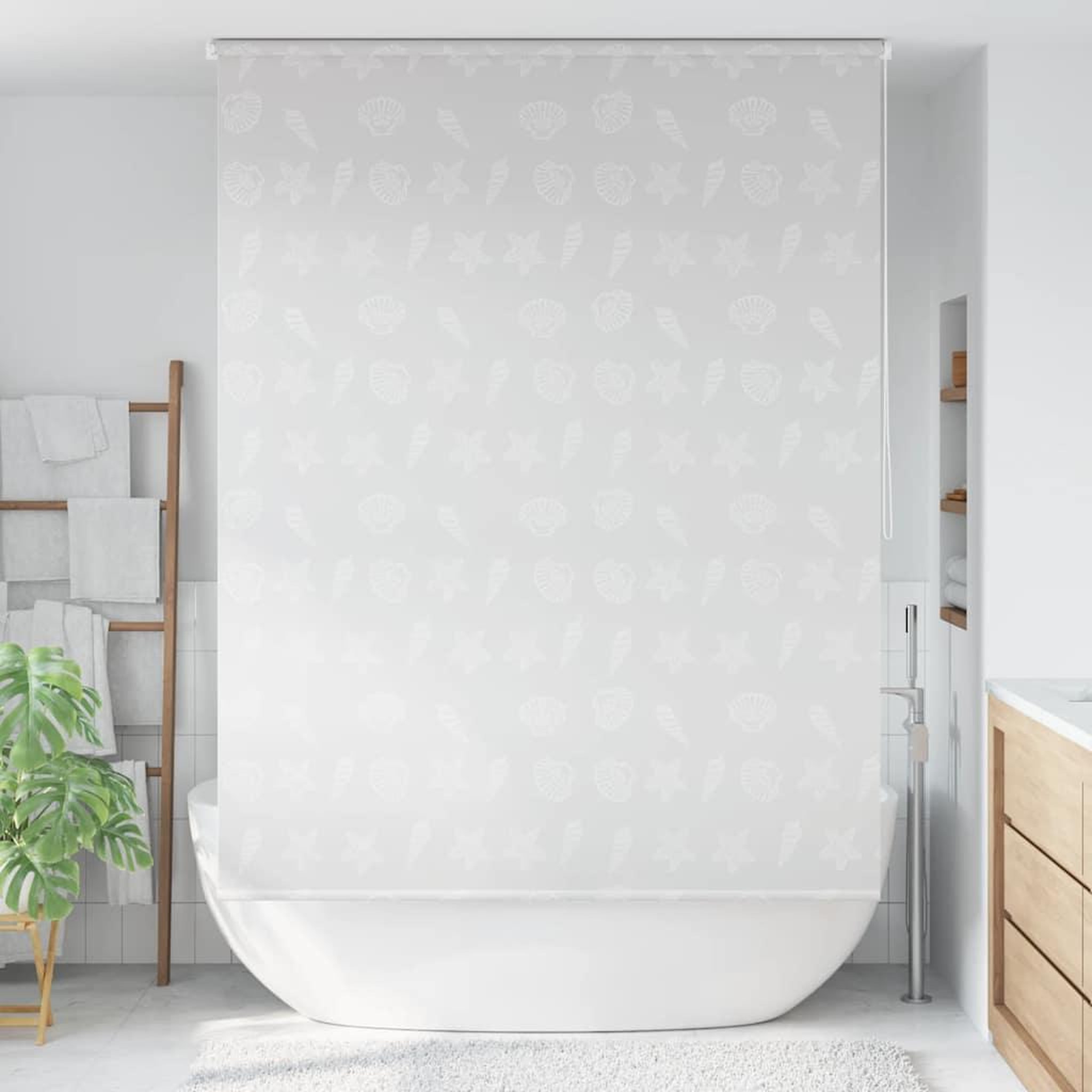 Voir la diapositive 1 : VIDAXL Store roulant de douche 160x240 cm Etoile de mer