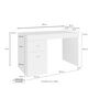 Voir la diapositive 6 : Bureau 1 porte 1 tiroir avec plateau coulissant et rangement 100 cm TAVIANO