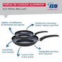 Voir la diapositive 4 : ELO Ensemble de 2 Poêles de cuisson 24 et 32 cm et 1 faitout 24 cm Elo Prima Brillant