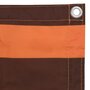 Voir la diapositive 3 : VIDAXL Ecran de balcon Orange et marron 120x300 cm Tissu Oxford