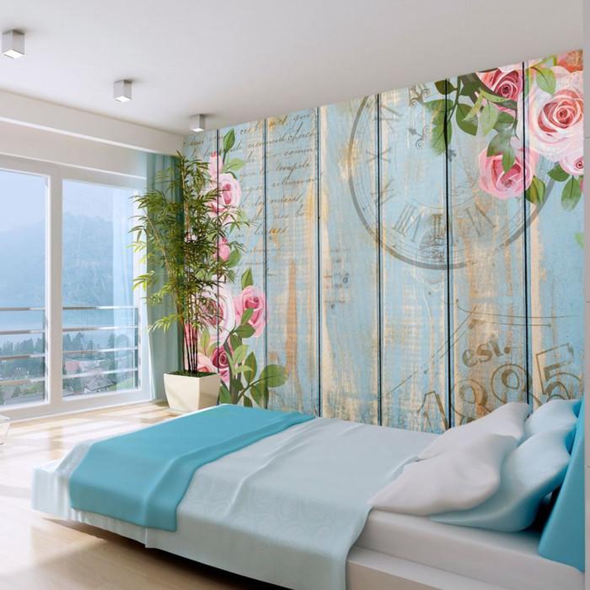 Paris Prix Papier Peint  Vintage Garden. Coloris disponibles : Multicolore