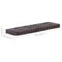 Voir la diapositive 6 : VIDAXL Coussins de plancher de palette lot de 2 Coton Anthracite