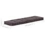 Voir la diapositive 6 : VIDAXL Coussins de plancher de palette lot de 2 Coton Anthracite
