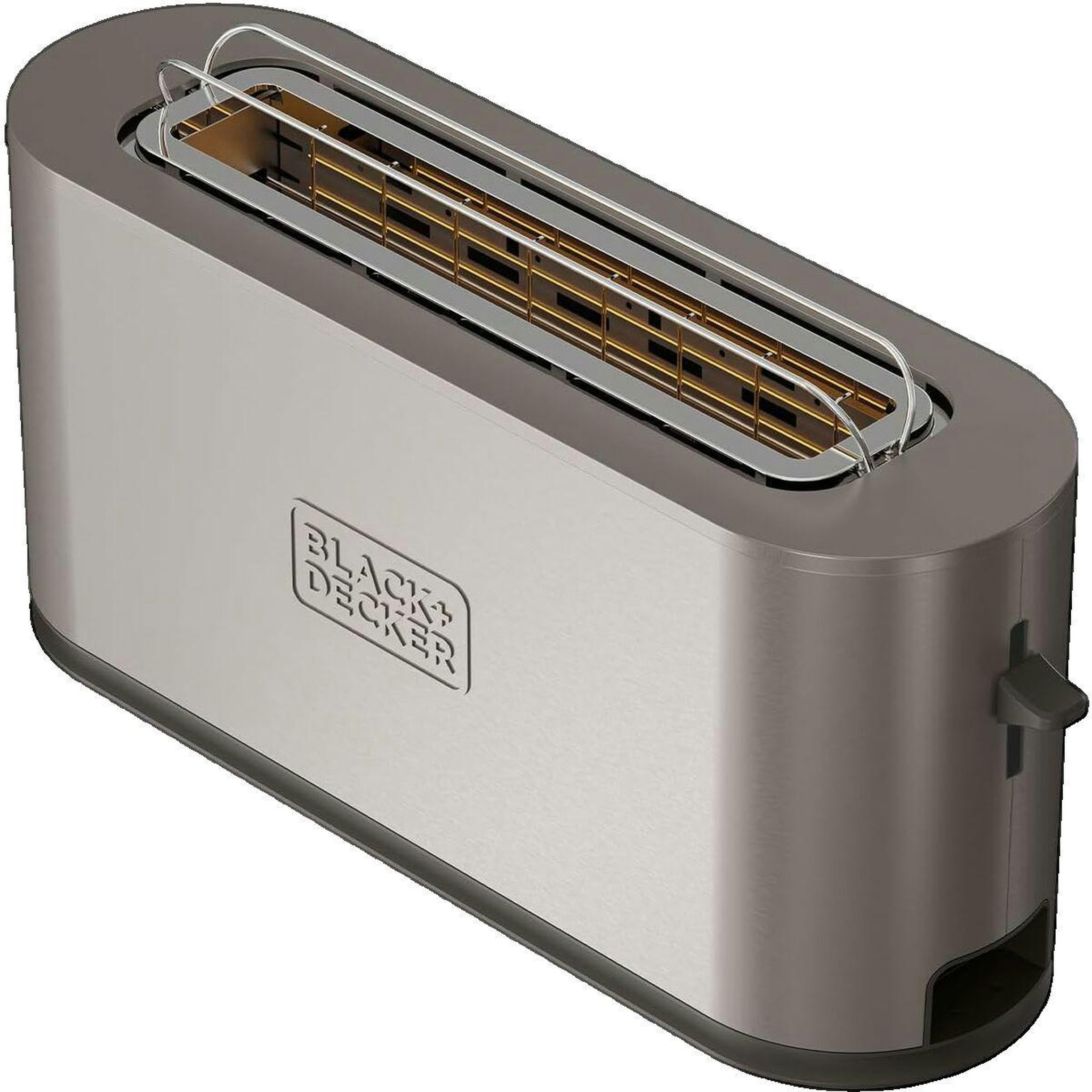 Black et Decker Grille pain Black+Decker avec fente extra-large et 7 niveaux de brunissage
