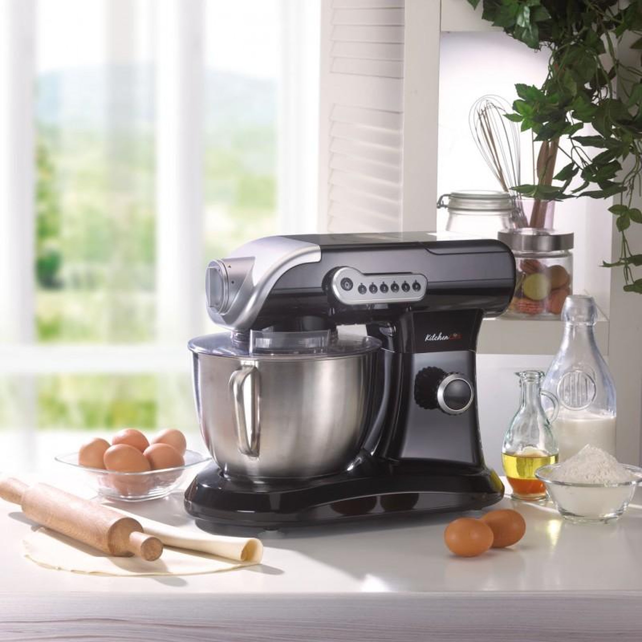 Voir la diapositive 2 : KITCHENCOOK Kitchencook - robot pâtissier evolution  - 1000 w 5 l - blender et hachoir