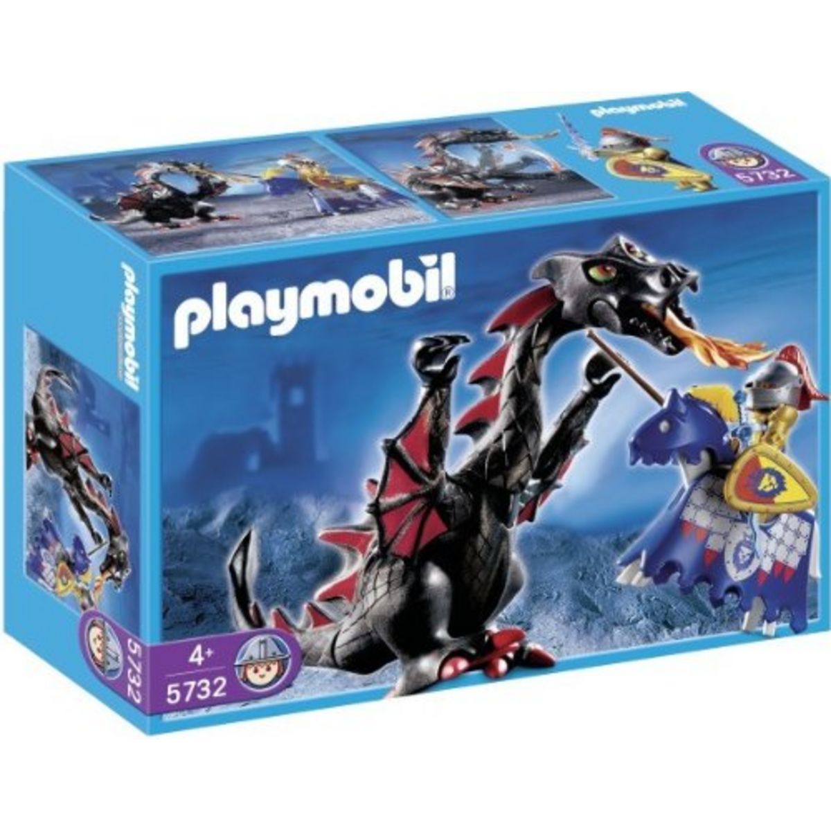 PLAYMOBIL 5732 Le chevalier contre le dragon noir