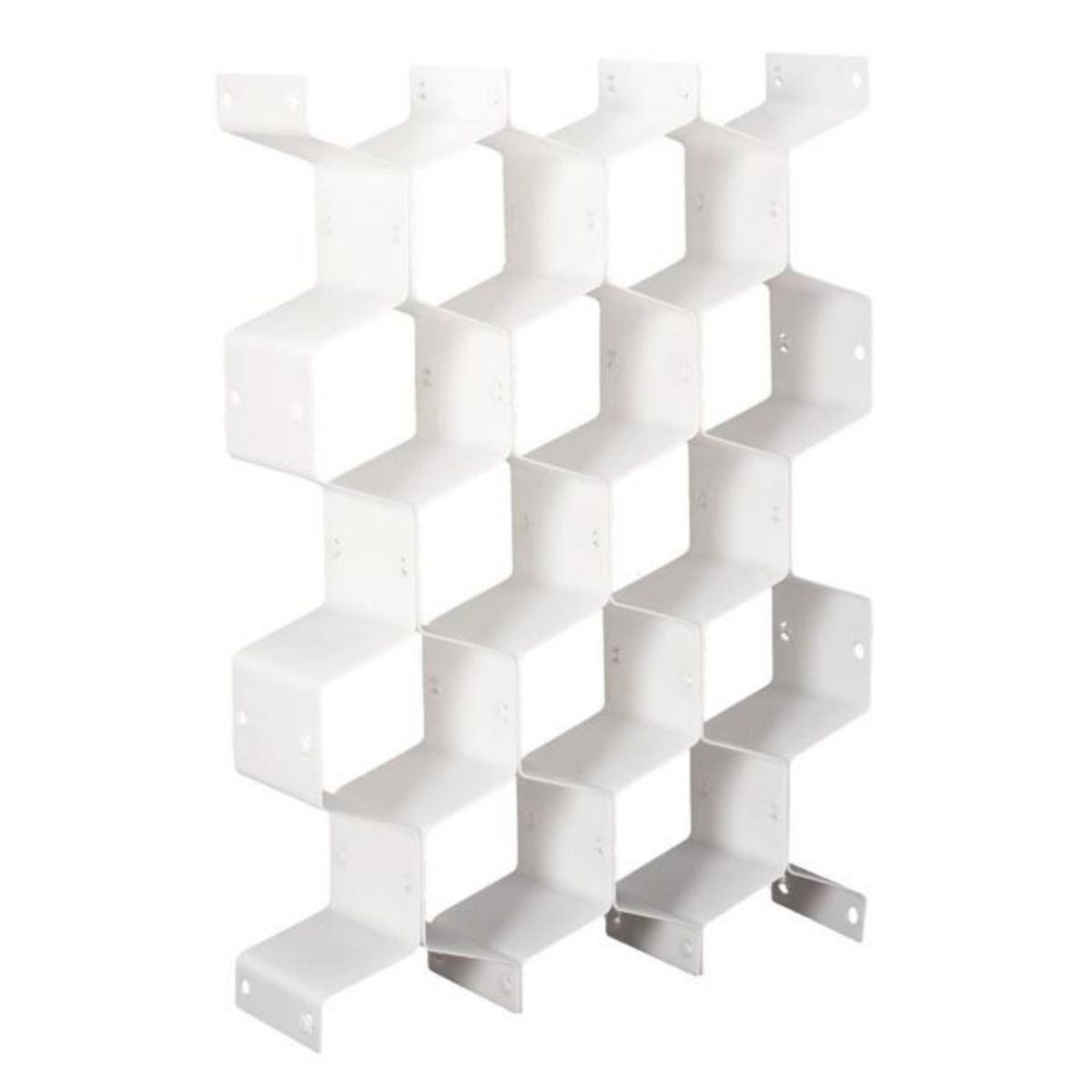 Paris Prix Lot de 6 Séparateurs de Tiroir  Modulable  36cm Blanc