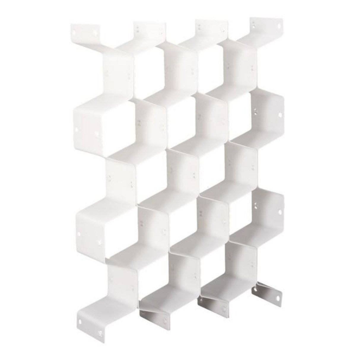 Paris Prix Lot de 6 Séparateurs de Tiroir  Modulable  36cm Blanc