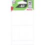 Voir la diapositive 2 : AUCHAN  Lot de 42 étiquettes scolaires adhésives 25x50mm blanches