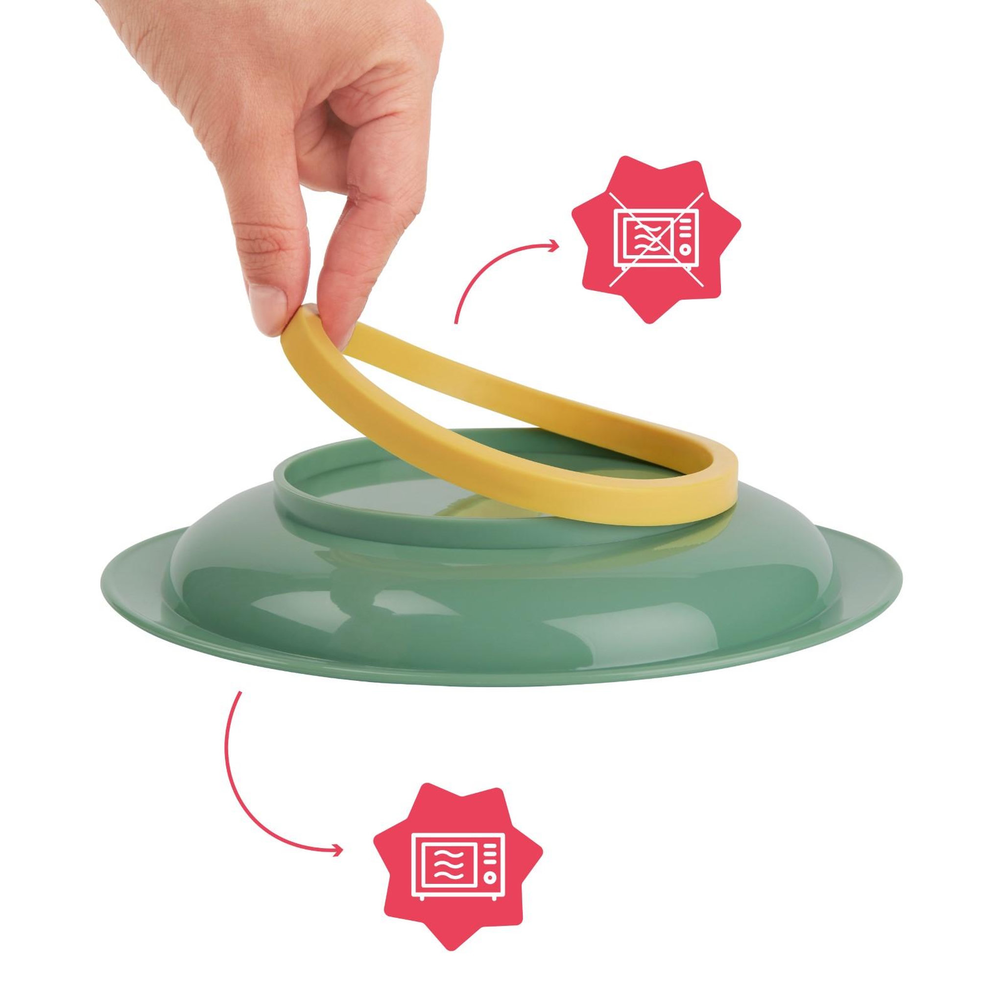 Voir la diapositive 4 : BADABULLE Assiettes antidérapantes (lot de 3) badabulle