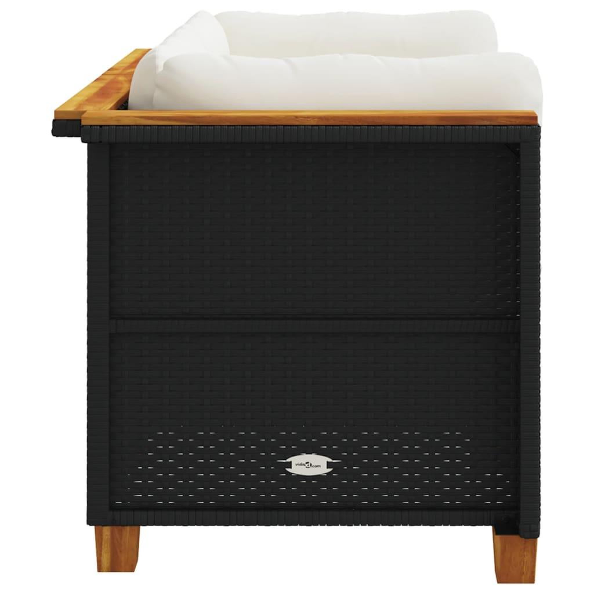Voir la diapositive 5 : VIDAXL Canapes d'angle de jardin et coussins 2 pcs noir resine tressee