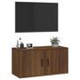 Voir la diapositive 4 : VIDAXL Meuble TV mural Chene marron 80x34,5x40 cm