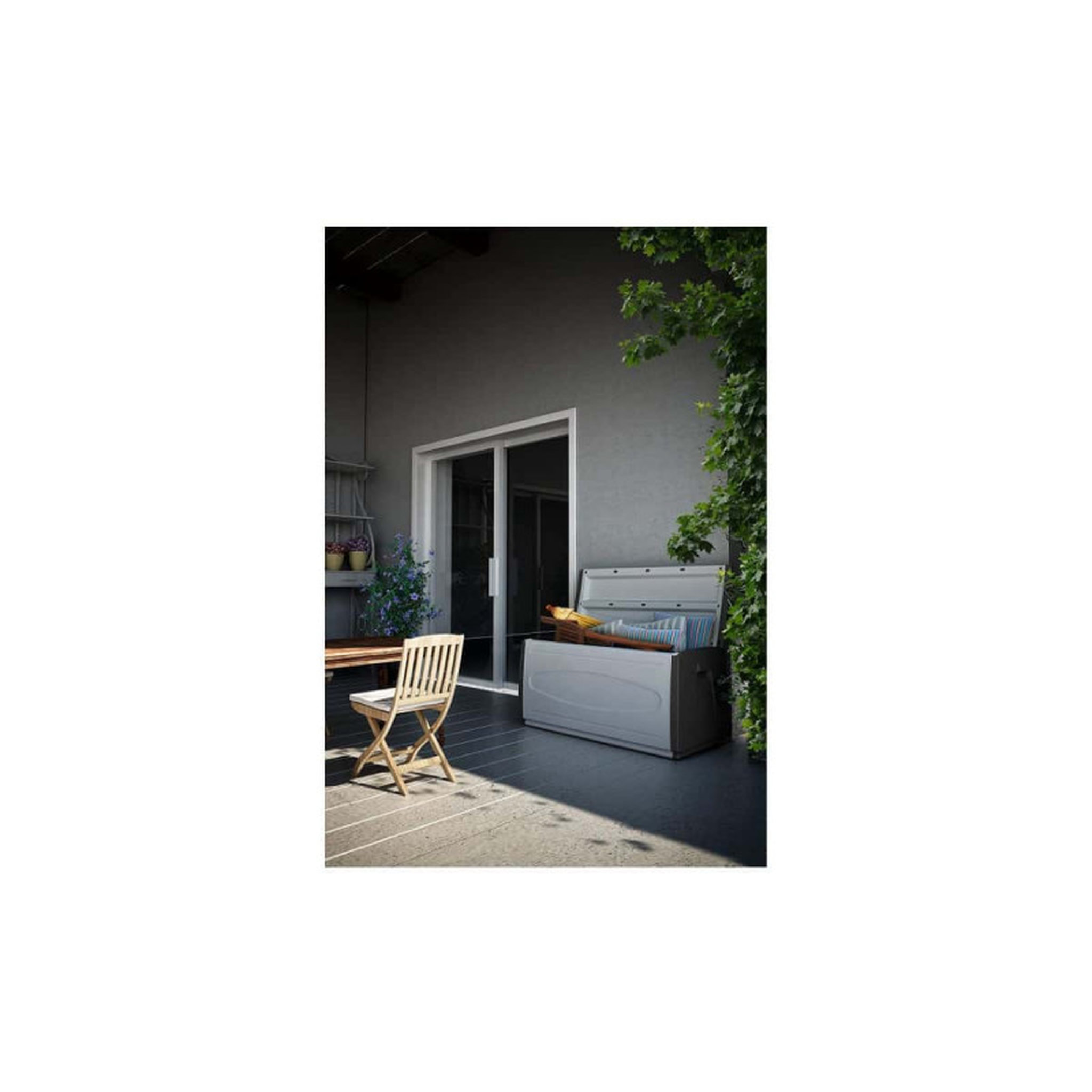 Voir la diapositive 2 : EDM Coffre de rangement EDM PRINCEBLACK120 - 120x54x57cm - 75011