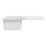 Voir la diapositive 5 : VIDAXL Evier de cuisine reversible a 1 bac en granite creme avec egouttoir